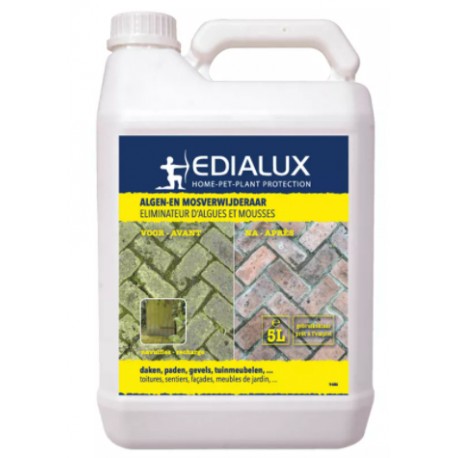 Algen & mosverwijderaar RTU navulling 5l Edialux