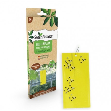 Greenprotect gele lijmplaten 5st Edialux