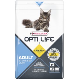 Cat Sterilised/Light met kip 1 kg Opti Life